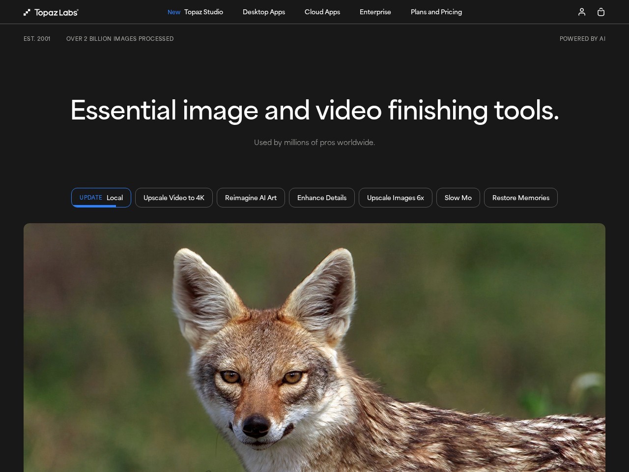 Topaz Labs:专业级 AI 照片与视频增强套件