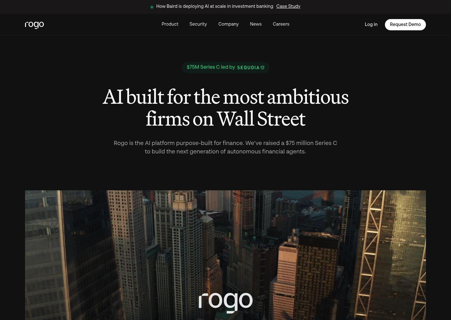Rogo:面向金融行业的AI平台(Series C 融资)